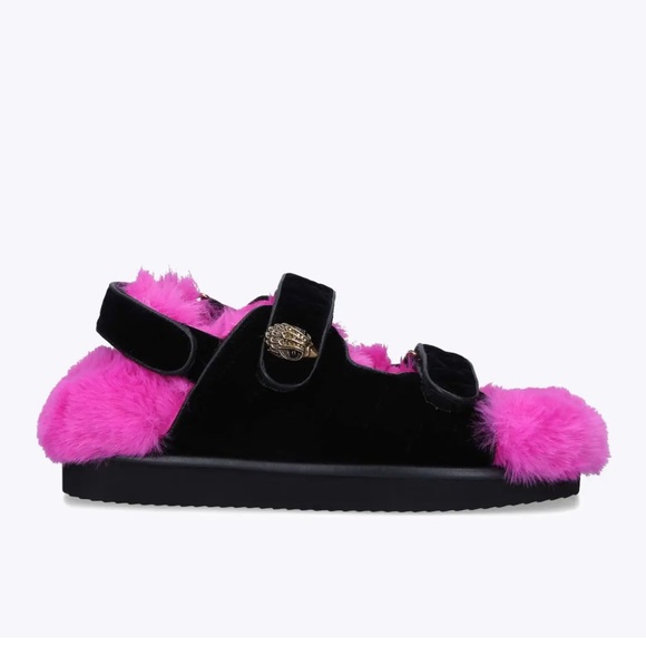 NWT Kurt Geiger Furry Pink Sandals Modern Luxury Style Barbie Core Pink Sold out - Picture 5 of 8